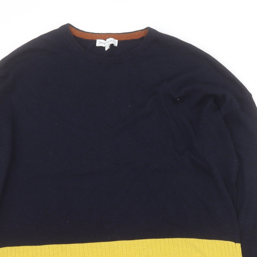 Womens UK Size 12 Warehouse Blue Pullover Jumper