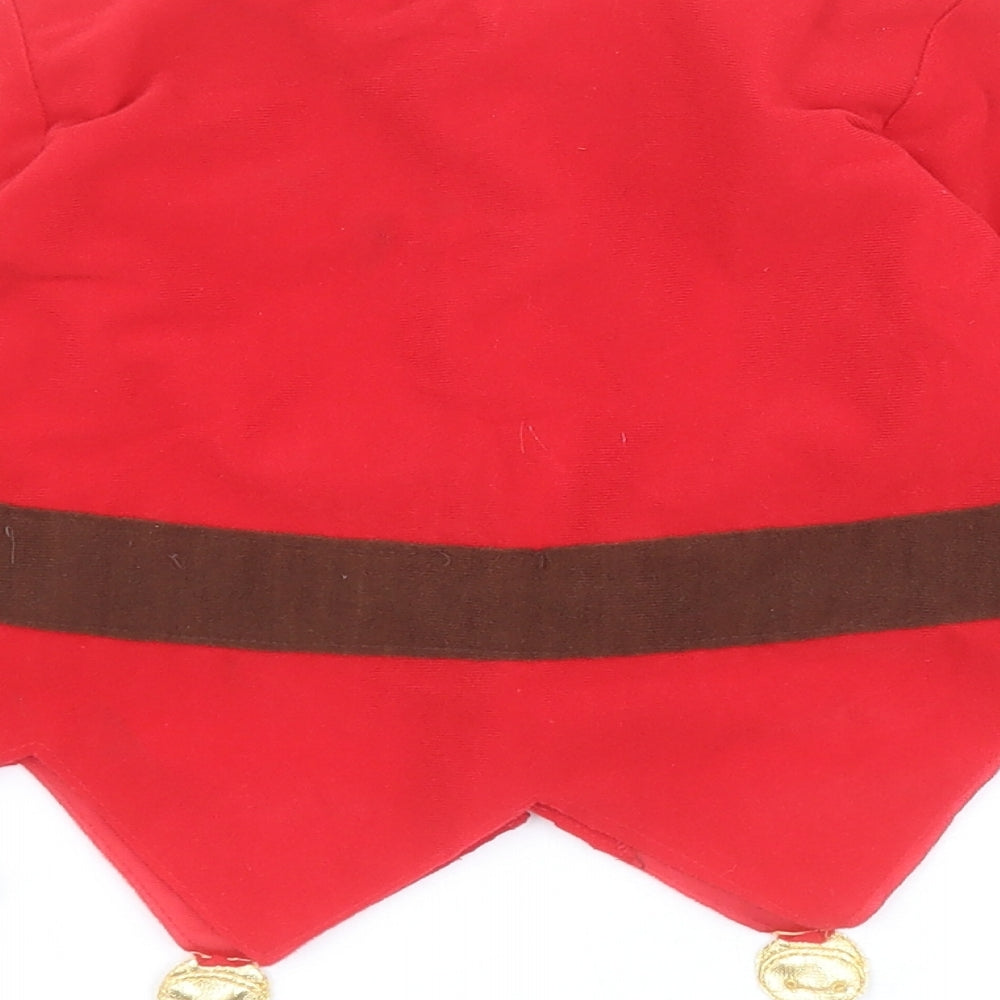 Ladybird Boys Red   Jacket  Size 3-4 Years  Hook & Loop - Elf fancy dress