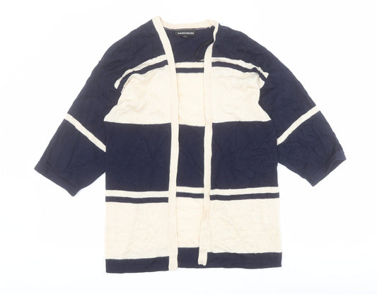 Womens UK Size 10 Warehouse Blue Cardigan Jumper