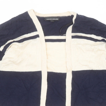 Womens UK Size 10 Warehouse Blue Cardigan Jumper