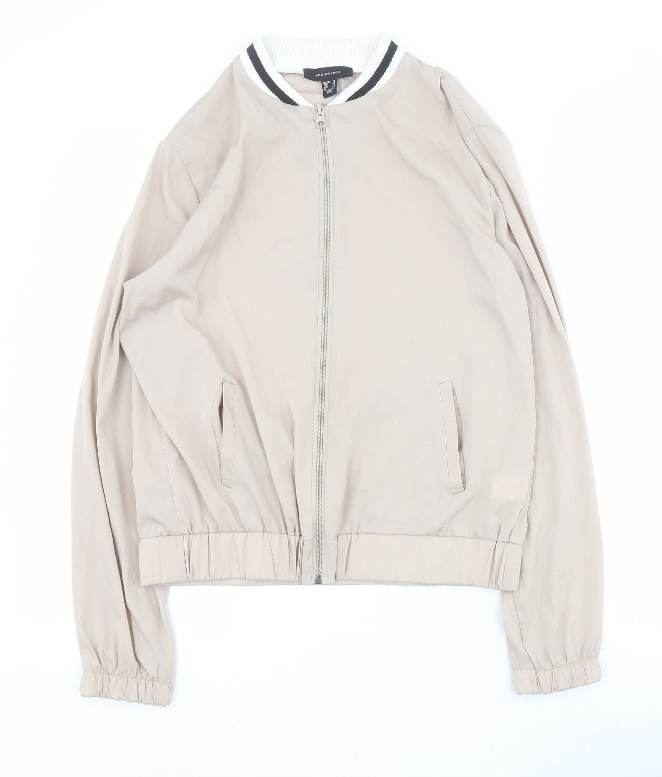 Primark Womens Beige   Jacket  Size 12  Zip