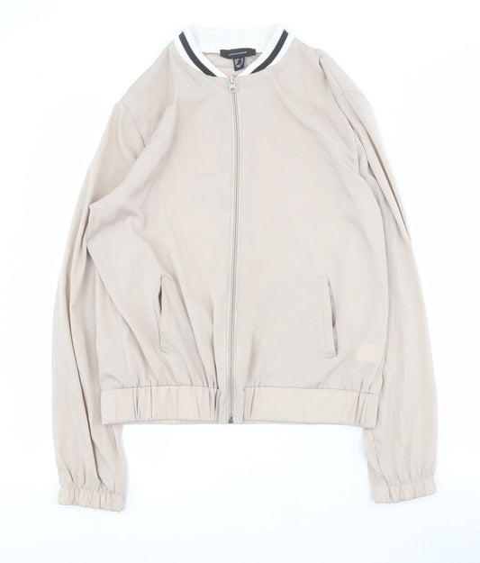 Primark Womens Beige   Jacket  Size 12  Zip