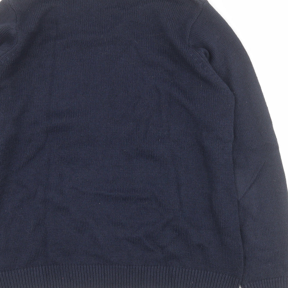 Womens UK Size S Isle Blue Pullover Jumper