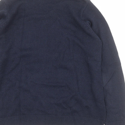Womens UK Size S Isle Blue Pullover Jumper