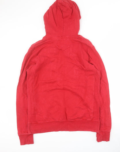 Deluxe Laundry Mens Red  Cotton Pullover Hoodie Size M