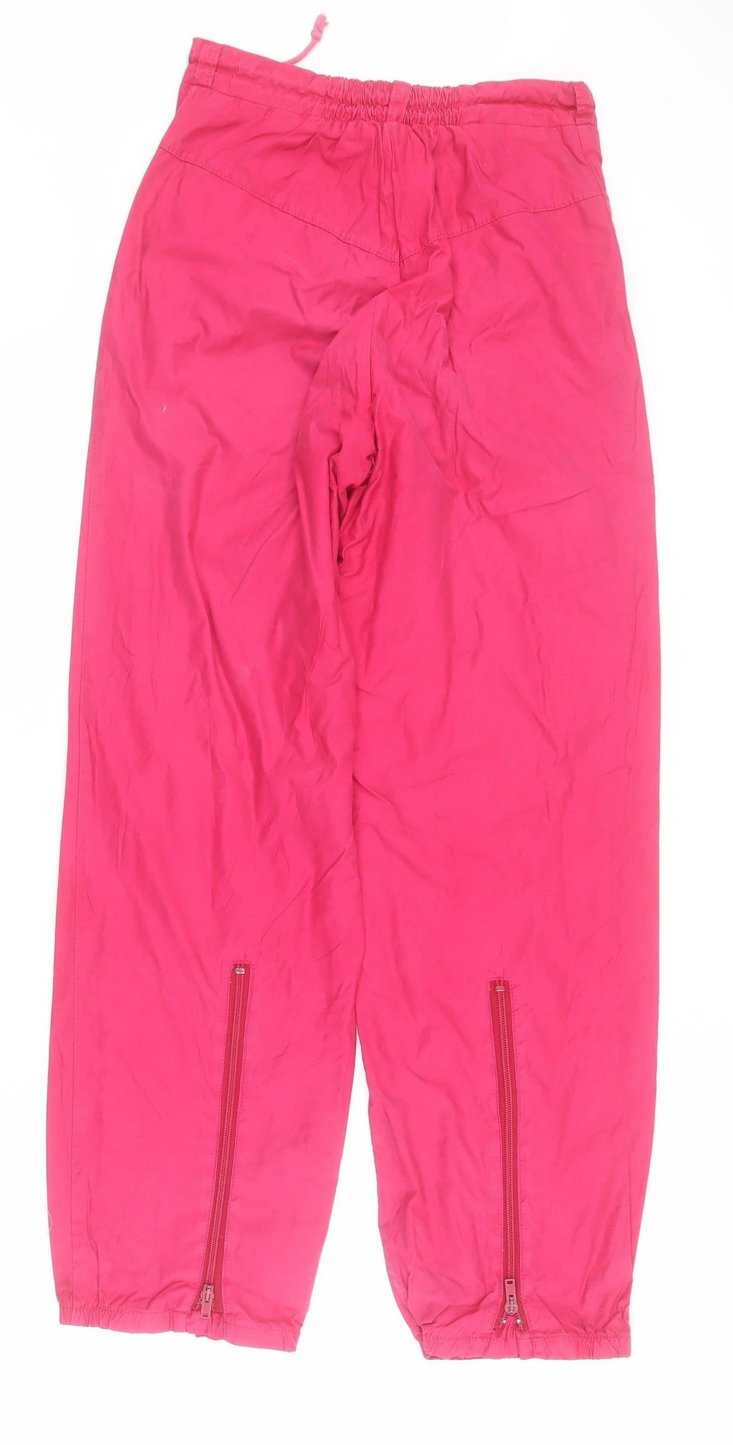 Skila Womens Pink  Cotton Snow Pants Trousers Size S L28 in Regular Drawstring