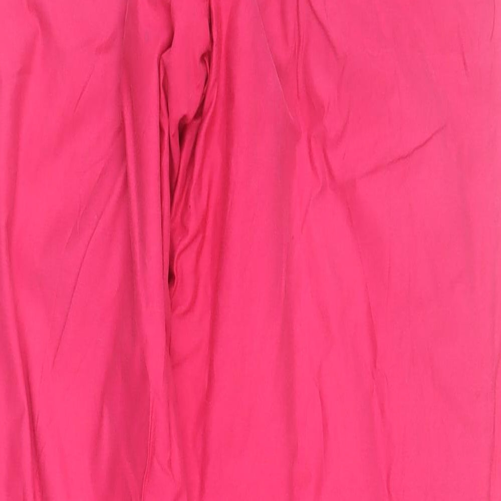 Skila Womens Pink  Cotton Snow Pants Trousers Size S L28 in Regular Drawstring