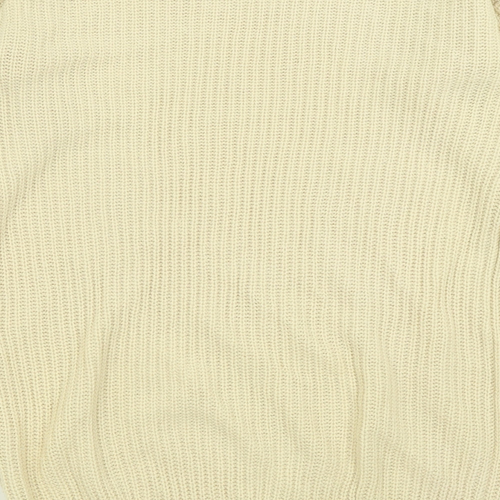 Womens UK Size M Nasty Gal Beige Pullover Jumper