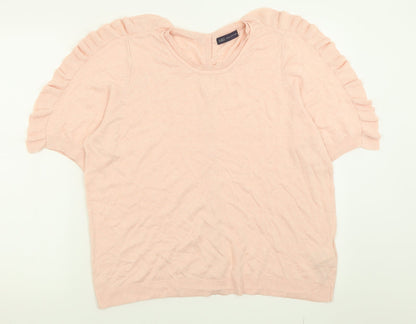 Womens UK Size 18 Marks and Spencer Pink Pullover Jumper