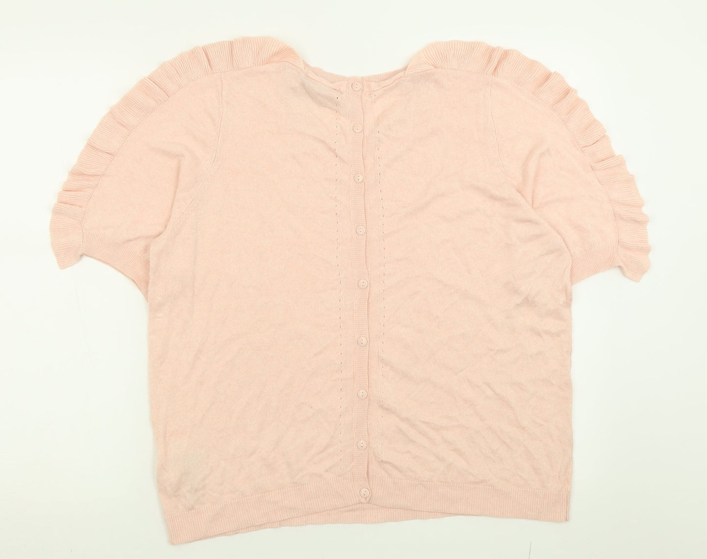 Womens UK Size 18 Marks and Spencer Pink Pullover Jumper
