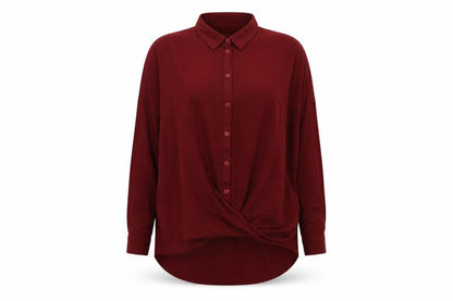 Womens UK Size S BDG Red Basic Button-Up