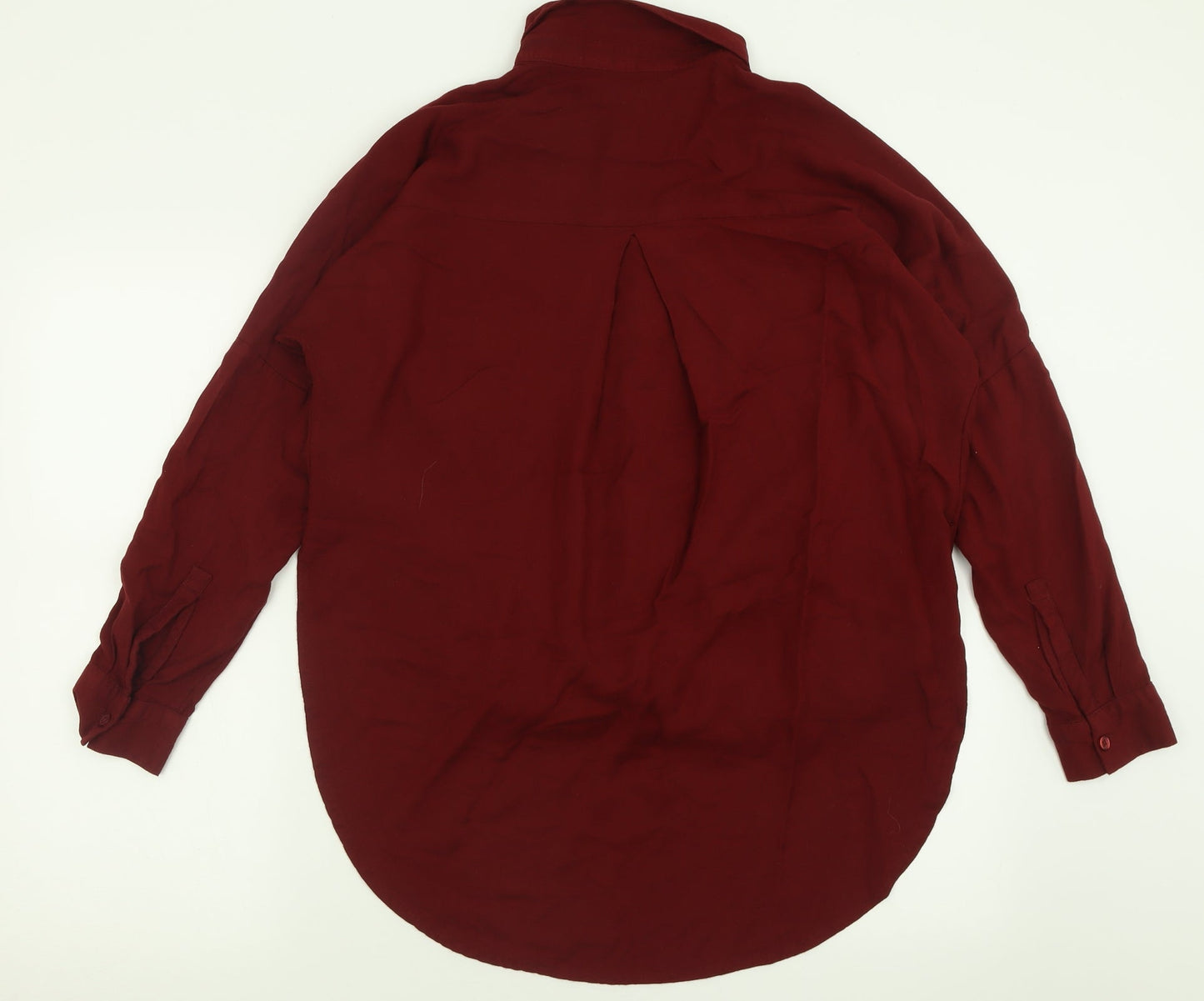 Womens UK Size S BDG Red Basic Button-Up