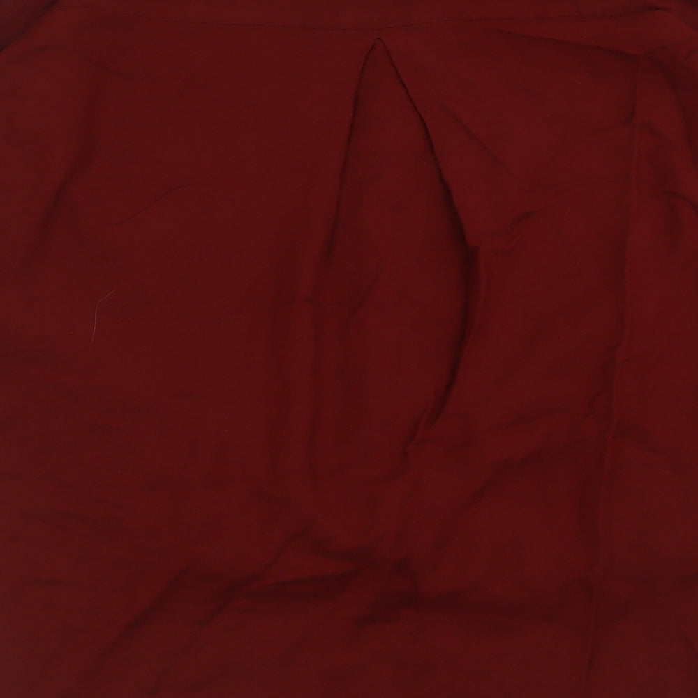 Womens UK Size S BDG Red Basic Button-Up
