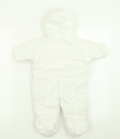 Ladybird Girls White   3-in-1 Jacket Poncho Size 0-3 Months   Hook & Loop