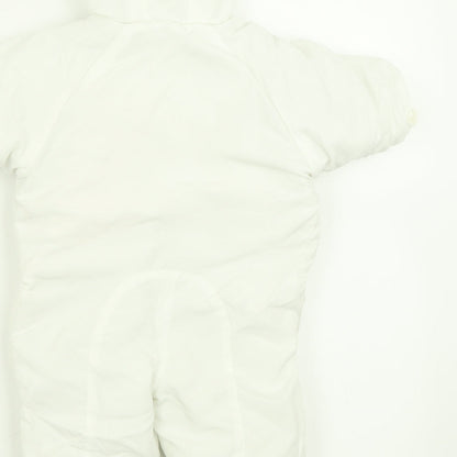 Ladybird Girls White   3-in-1 Jacket Poncho Size 0-3 Months   Hook & Loop