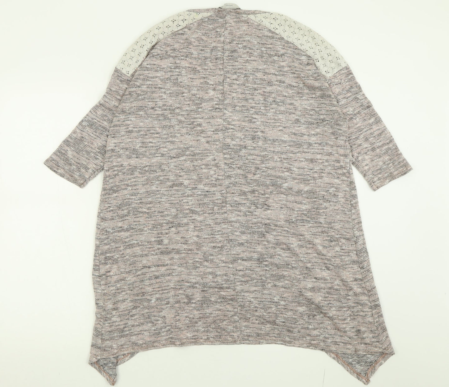 George Womens Purple  Viscose Tunic T-Shirt Size 12 Crew Neck