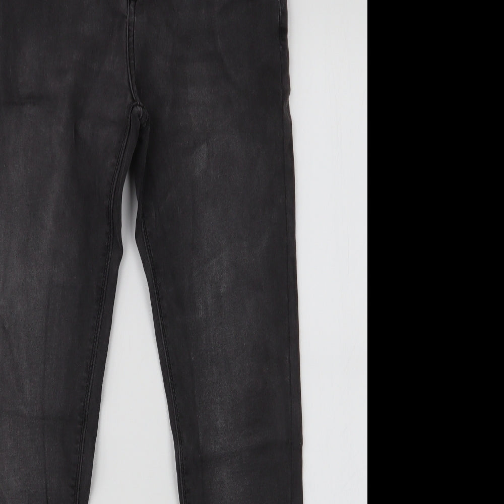 ASOS Mens Grey  Cotton Skinny Jeans Size 28 in L32 in Slim Zip