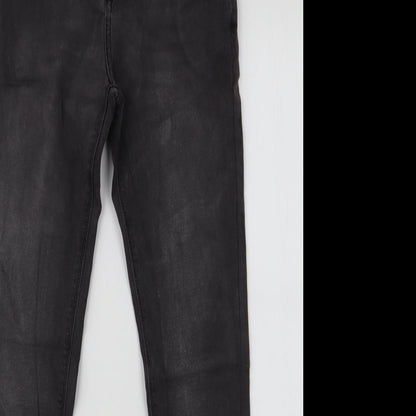 ASOS Mens Grey  Cotton Skinny Jeans Size 28 in L32 in Slim Zip