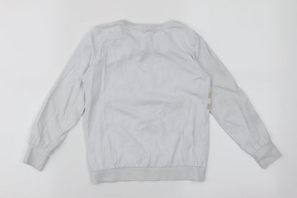 George Girls White  100% Cotton Pullover Sweatshirt Size 7-8 Years  Pullover - Peanuts Snoopy