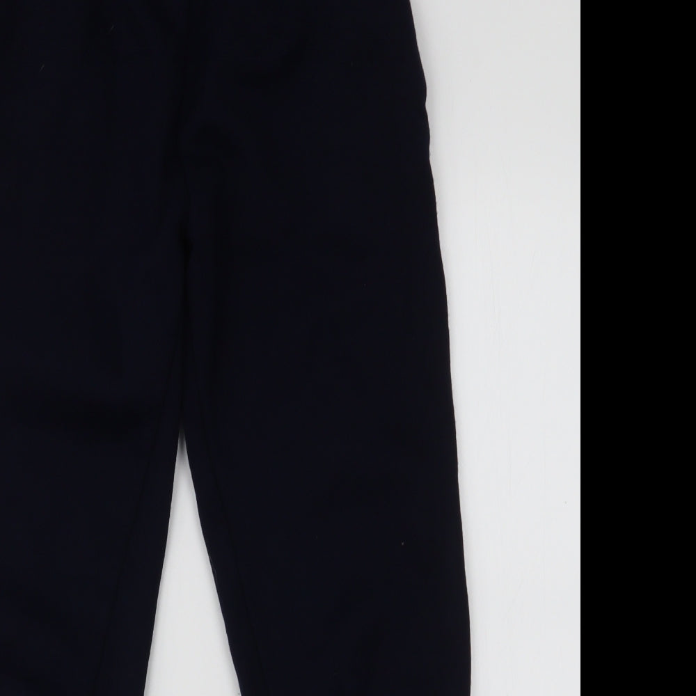 Diamond Kids Boys Blue  Acrylic Jogger Trousers Size XS  Slim Pullover