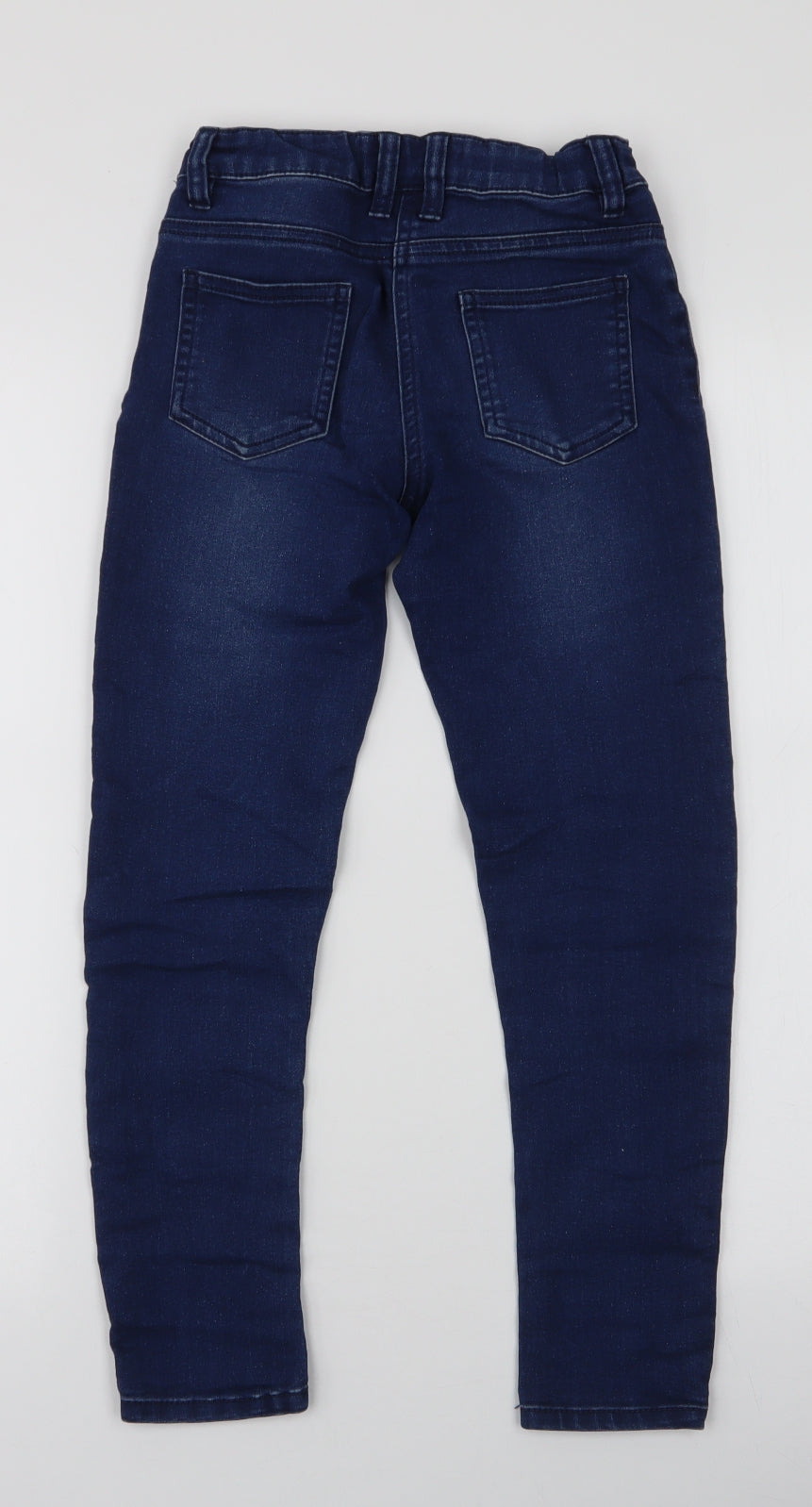 Dunnes Stores Boys Blue  Cotton Skinny Jeans Size 9 Months  Slim Zip
