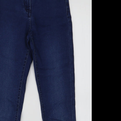 Dunnes Stores Boys Blue  Cotton Skinny Jeans Size 9 Months  Slim Zip