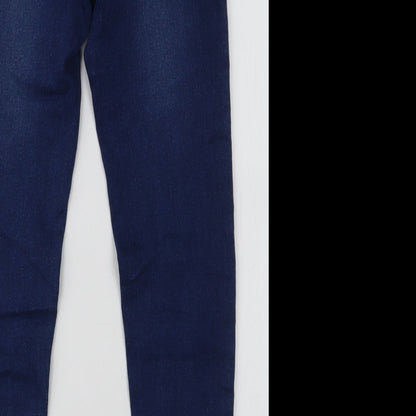 Dunnes Stores Boys Blue  Cotton Skinny Jeans Size 9 Months  Slim Zip