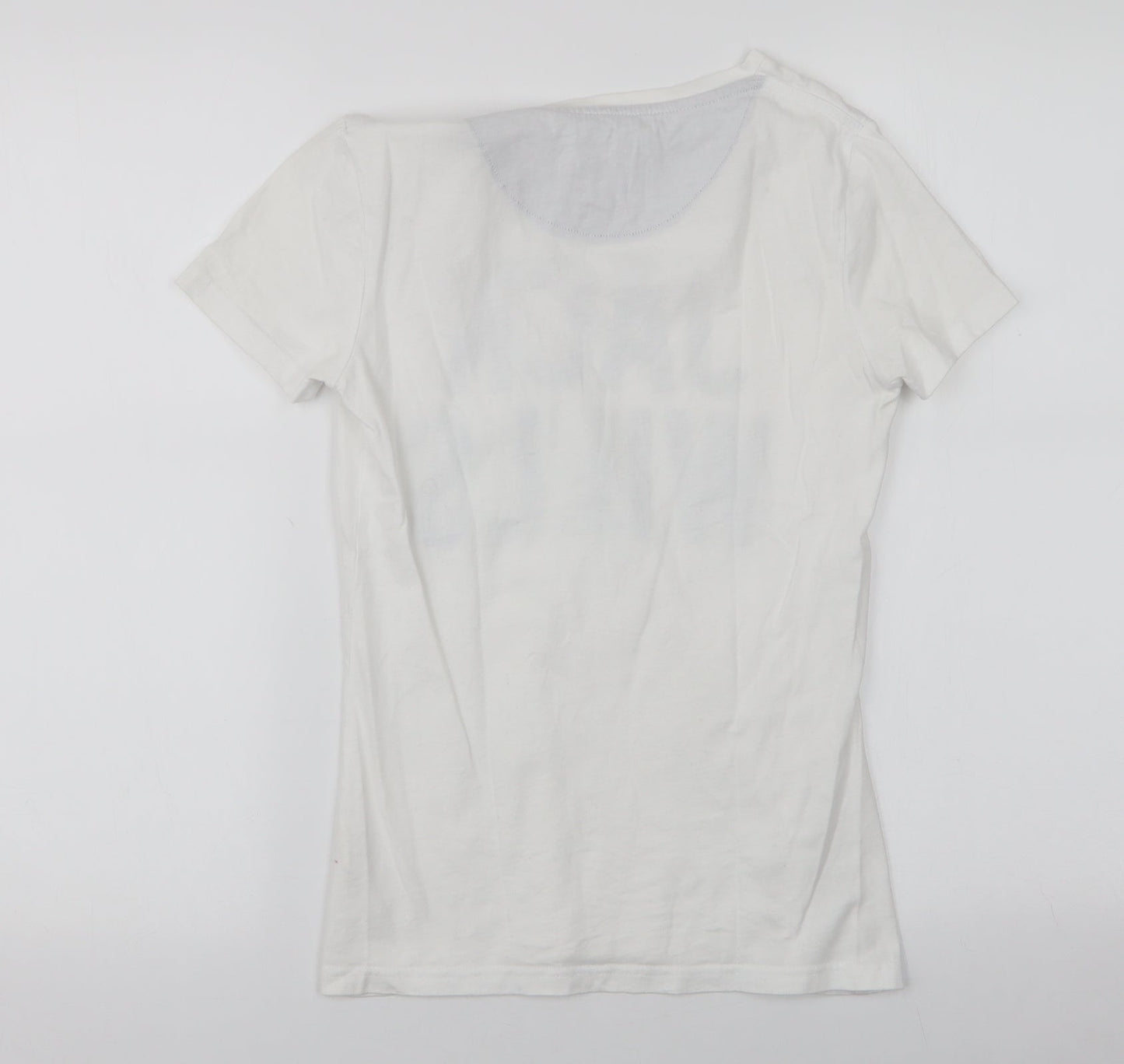 Womens UK Size 6 Jack Wills White Jersey T-Shirt
