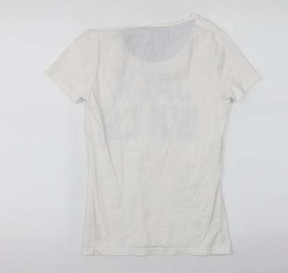 Womens UK Size 6 Jack Wills White Jersey T-Shirt