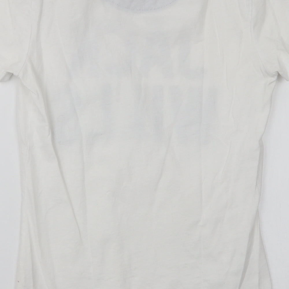 Womens UK Size 6 Jack Wills White Jersey T-Shirt