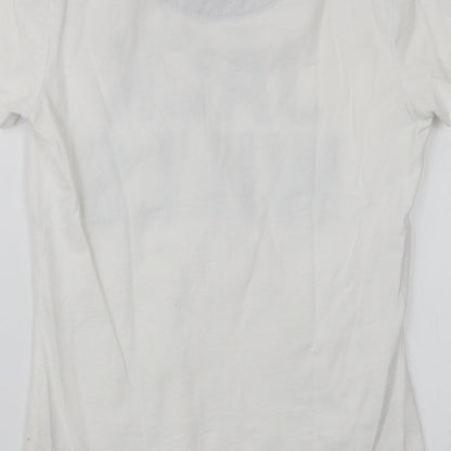 Womens UK Size 6 Jack Wills White Jersey T-Shirt
