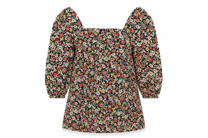 Womens UK Size 6 F&F Black Basic Blouse