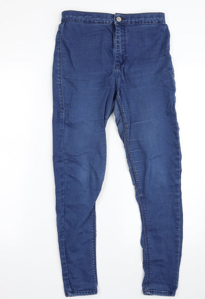 Topshop Womens Blue  Cotton Jegging Jeans Size 28 in L26 in Slim