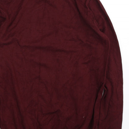 Christiano Baldinucci Womens Purple Roll Neck  Viscose Pullover Jumper Size M