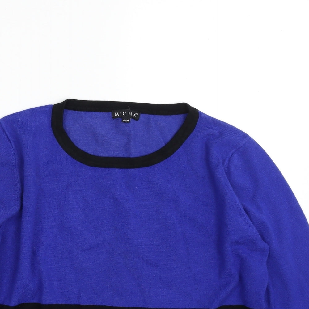Womens UK Size S MICHA Blue Pullover Jumper