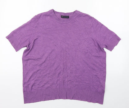 Womens UK Size 16 Marks and Spencer Purple Pullover Jumper