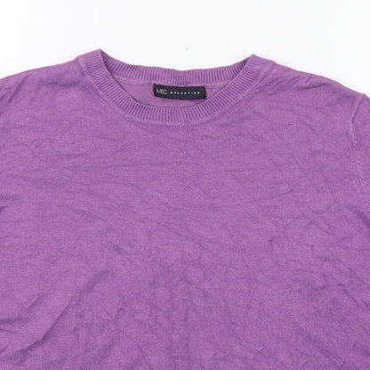 Womens UK Size 16 Marks and Spencer Purple Pullover Jumper