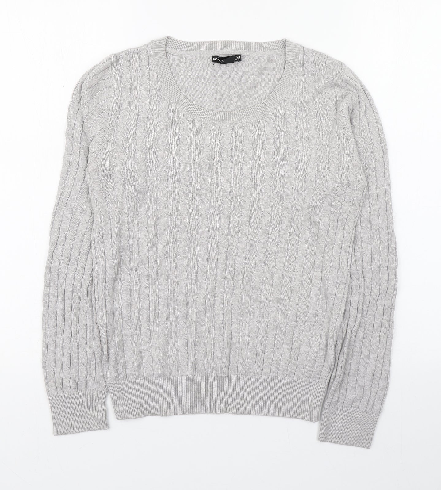 Womens UK Size S H&M Grey Pullover Jumper