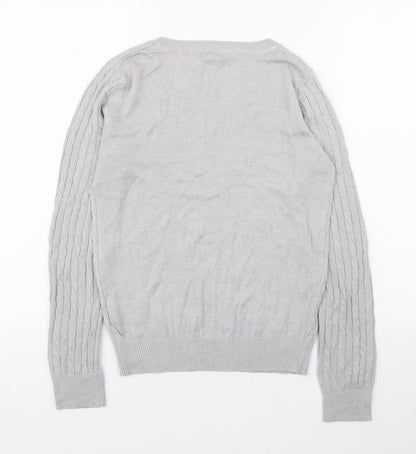 Womens UK Size S H&M Grey Pullover Jumper