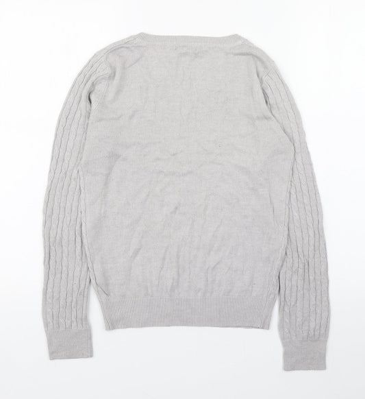 Womens UK Size S H&M Grey Pullover Jumper