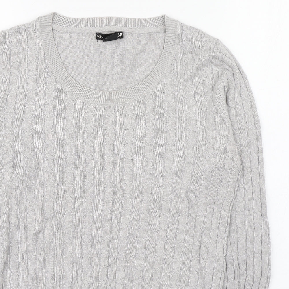 Womens UK Size S H&M Grey Pullover Jumper