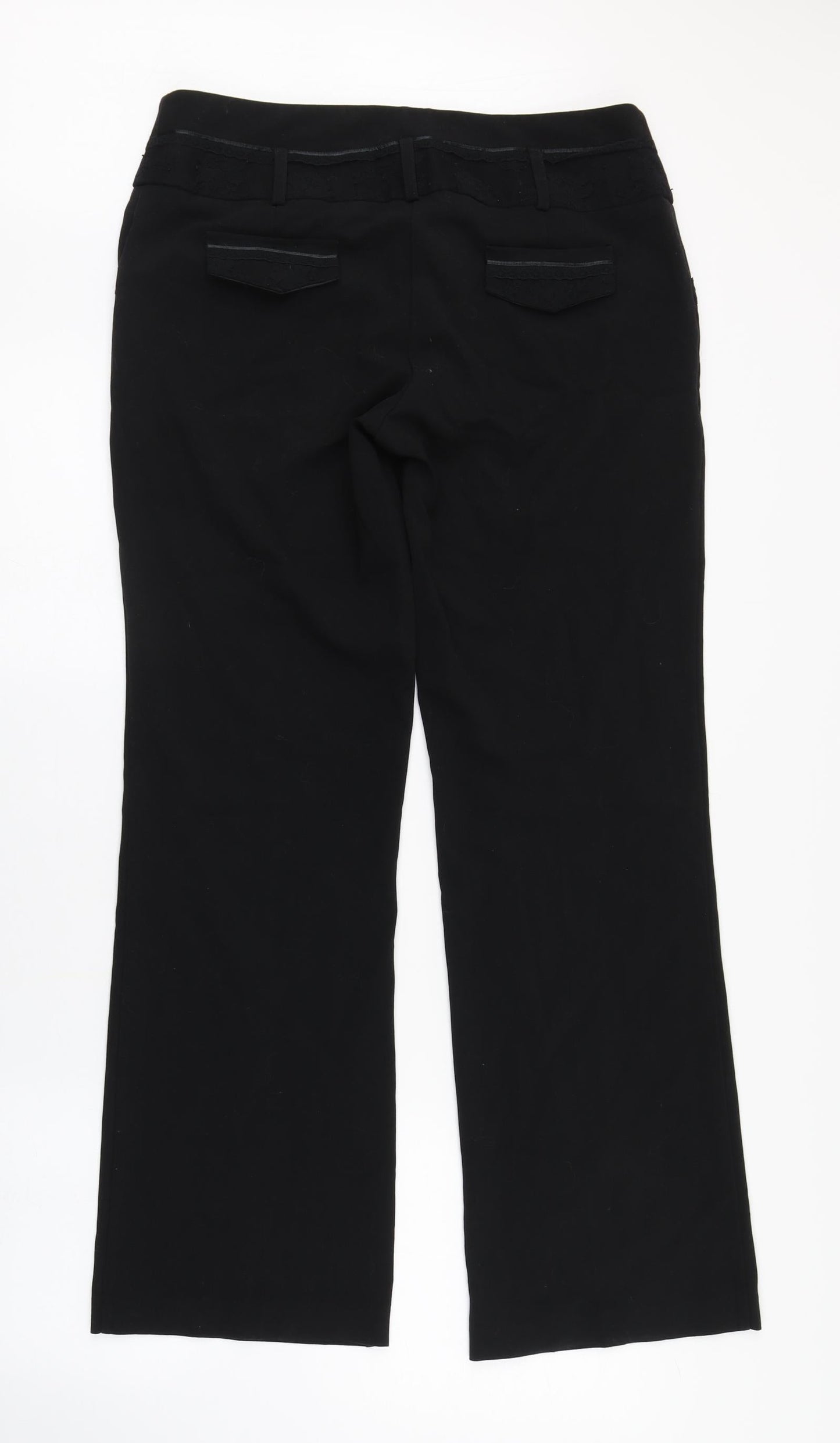 Womens UK Size 12 NEXT Regular Fit  Black Trousers