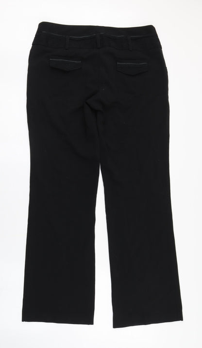Womens UK Size 12 NEXT Regular Fit  Black Trousers