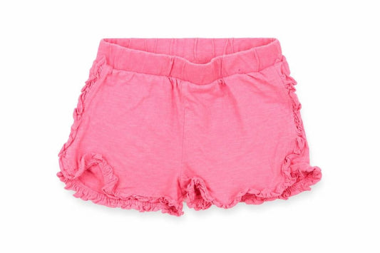 F&F Girls Pink Solid Cotton Capri Sleep Shorts Size 18-24 Months