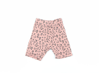 George Girls Pink Animal Print Cotton Pedal Pusher Leggings Size 12-18 Months