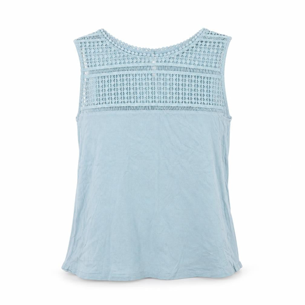 H&M Womens Blue  Polyester Camisole Tank Size S Round Neck