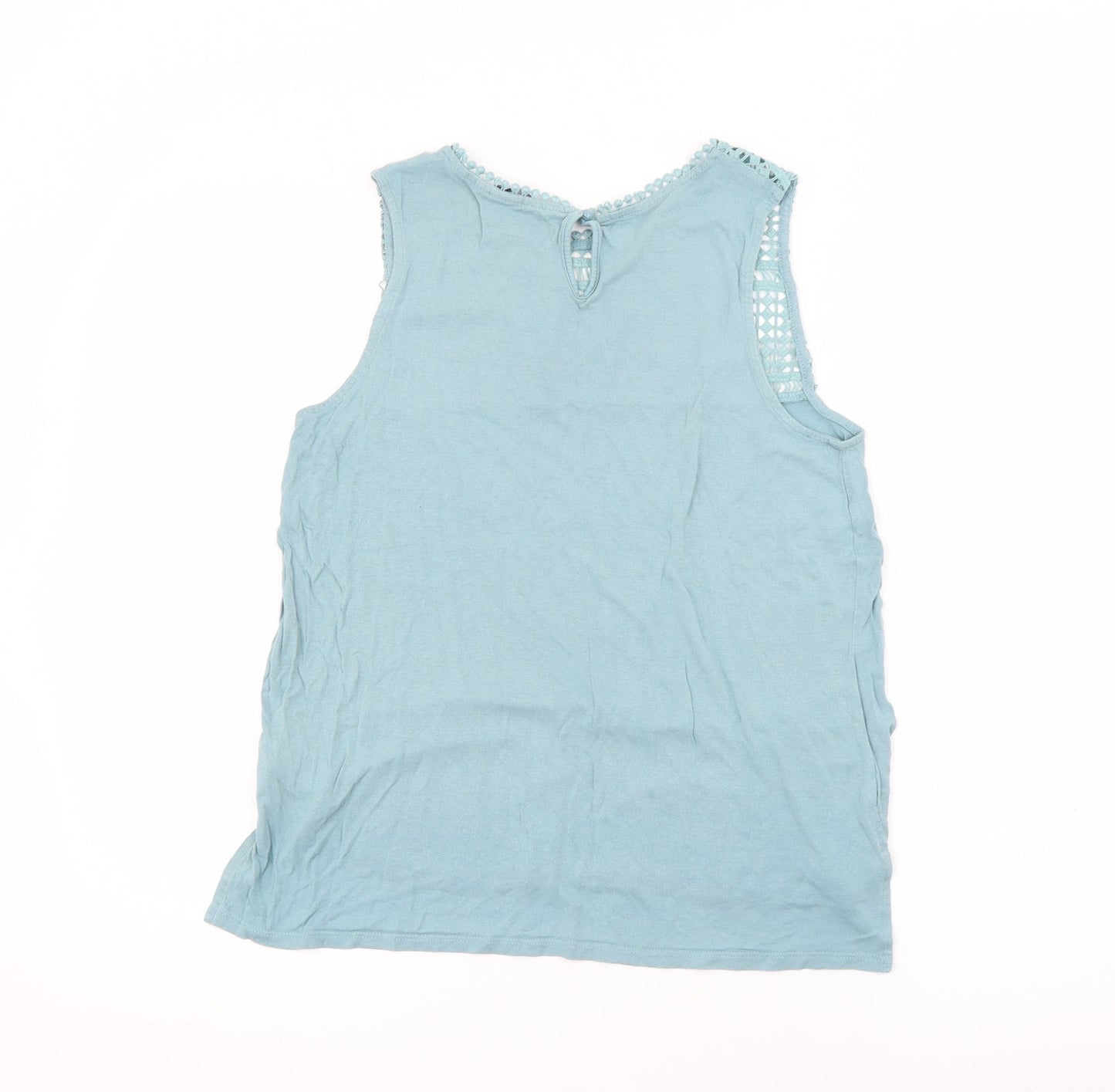 H&M Womens Blue  Polyester Camisole Tank Size S Round Neck