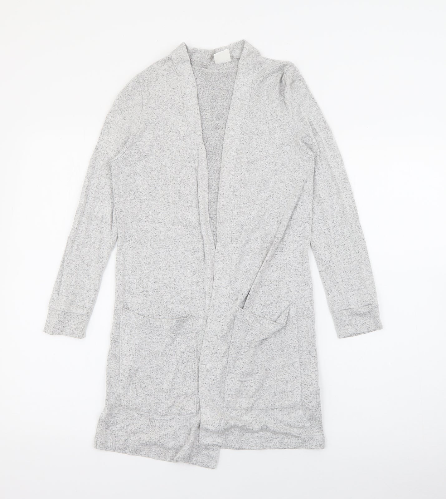 F&F Girls Grey V-Neck  Viscose Cardigan Jumper Size 9-10 Years