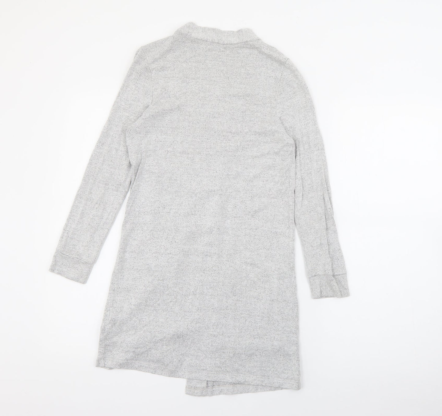 F&F Girls Grey V-Neck  Viscose Cardigan Jumper Size 9-10 Years