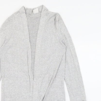F&F Girls Grey V-Neck  Viscose Cardigan Jumper Size 9-10 Years